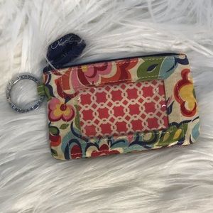 Vera Bradley "Hope Garden" ID and coin purse.